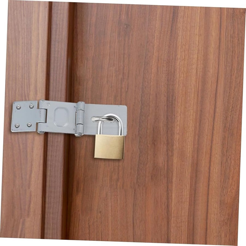 Heavy Duty Padlock Hatch Latch Lock 6 Pack Iron Construction for Security Doors Gates Boxes - Image 5