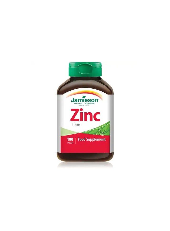 Jamieson Zinc Dietary Supplement 10 Mg - 100 Tablets - Image 1