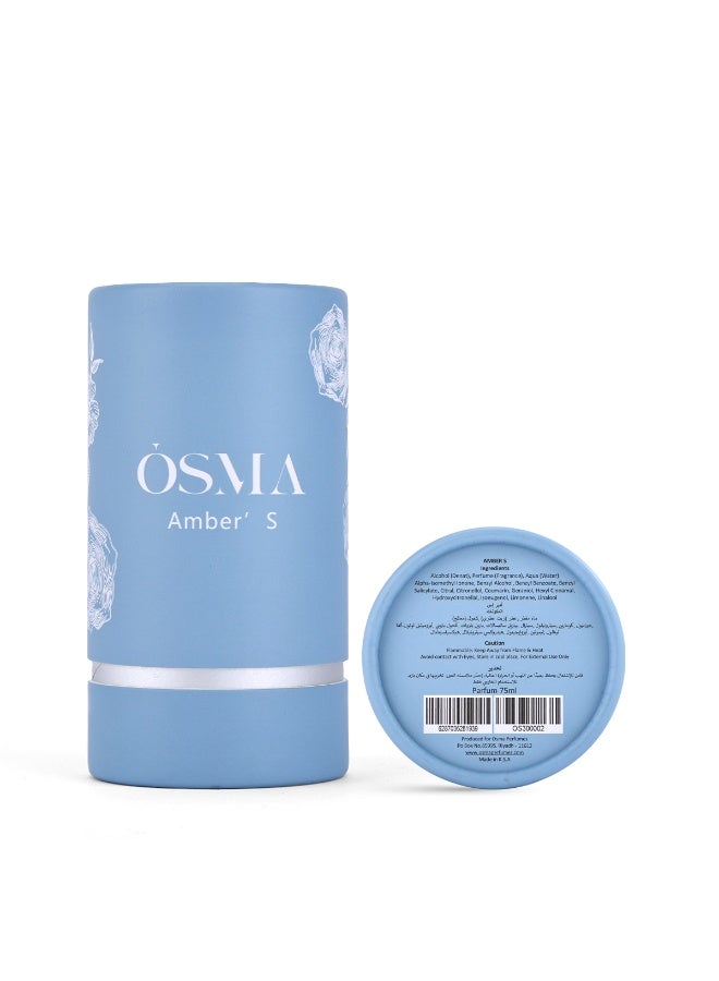 Osma Amber S Perfume by OSMA for Unisex 75ml - Image 3