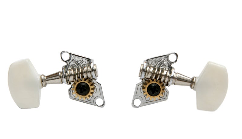 C. B. Gitty Chrome Open-gear Guitar Tuners Machine Heads - 6-piece 3 Left 3 Right Alignment - Image 2