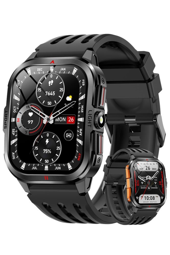 RollsTimi  Men's Smart Wearable Watches, Bluetooth Calls, Multiple Sports Modes, Vibration Reminders, Magnetic Charging, Android 4.0 System Above And IOS 8.0 System And Above Are Universal, Smartwatch - Image 1