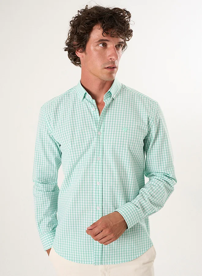 FELIX HARDY Plaid Long Sleeve Shirt