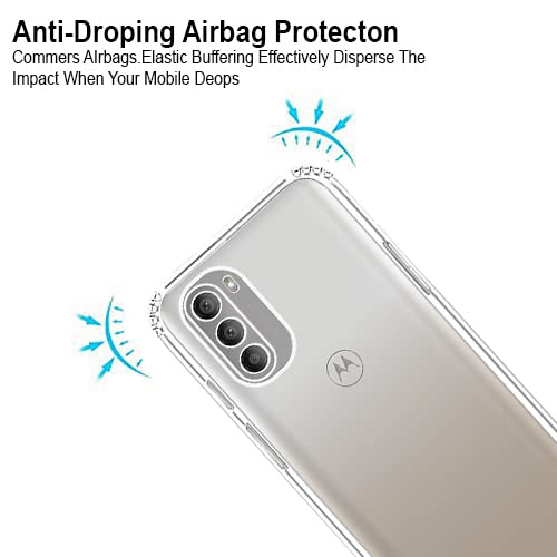 VIDO Transparent Back Case Cover for Motorola Moto G51 5G (Soft & Flexible & Camera Protection Back Case) - Image 3