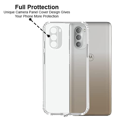 VIDO Transparent Back Case Cover for Motorola Moto G51 5G (Soft & Flexible & Camera Protection Back Case) - Image 4