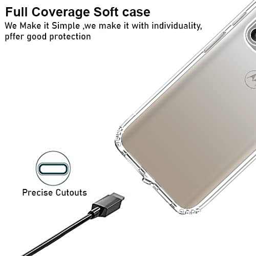 VIDO Transparent Back Case Cover for Motorola Moto G51 5G (Soft & Flexible & Camera Protection Back Case) - Image 2