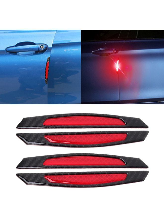 NIBEMINENT 4-Piece Carbon Fiber Door Edge Guard Trim Sticker - Image 2