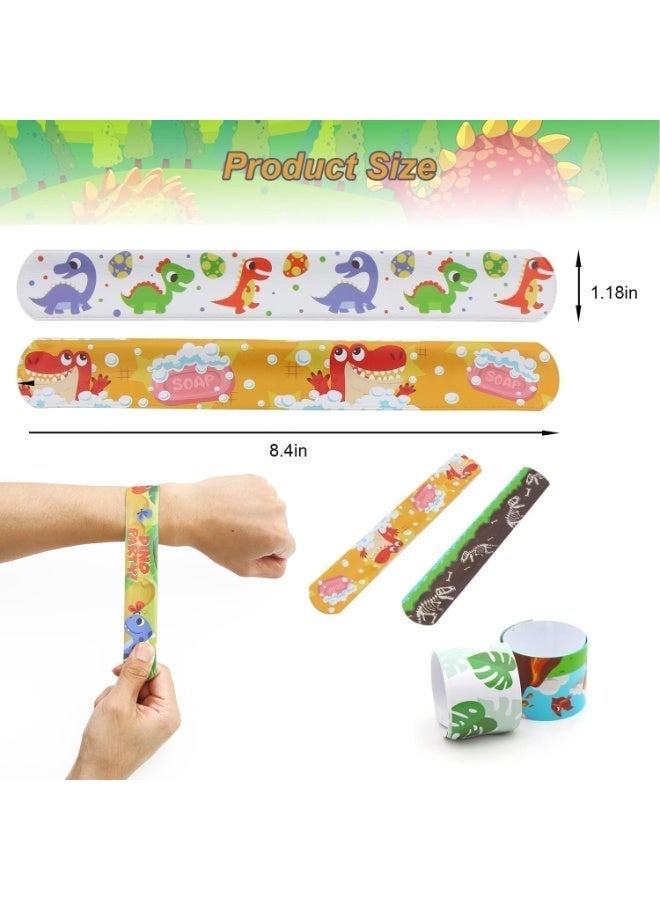 25 Pcs Kids Bulk Wristbands, Stuffers for Boys and Girls Birthday, Kids Party Favors Snap Bracelets Pack Bulk Toys for Kids Wrist Bands Classroom Prizes One Size Fits All, Random Pattern - Image 2