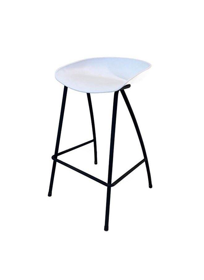 JILPHAR FURNITURE Modern High Bar Stool White  - Image 1