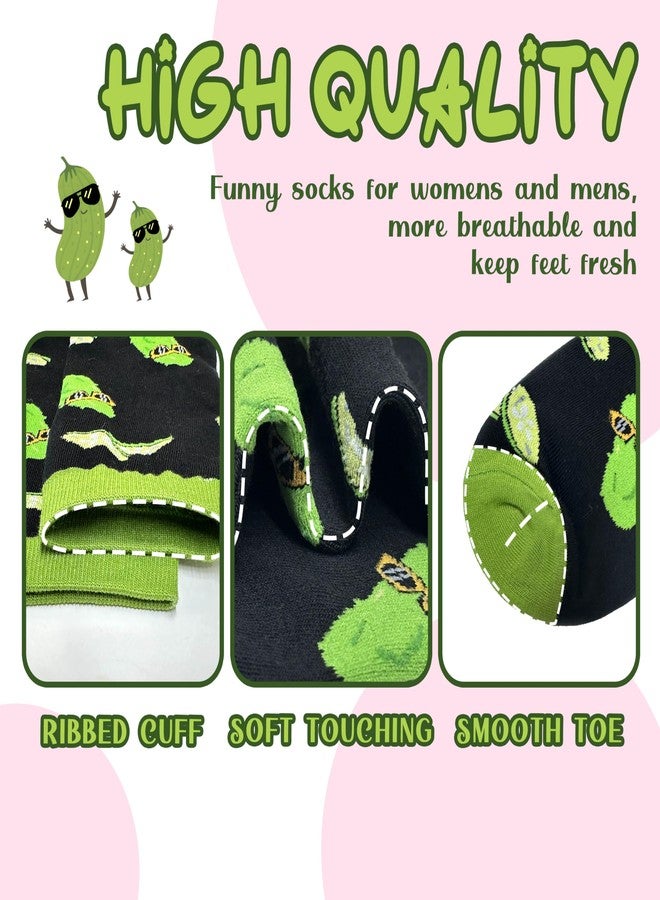 WHOTAY White Elephant Gifts for Adults Funny Pickles Socks Crazy Novelty Pickle Gifts for Women Kids Fun Socks Gag Gifts - Image 4