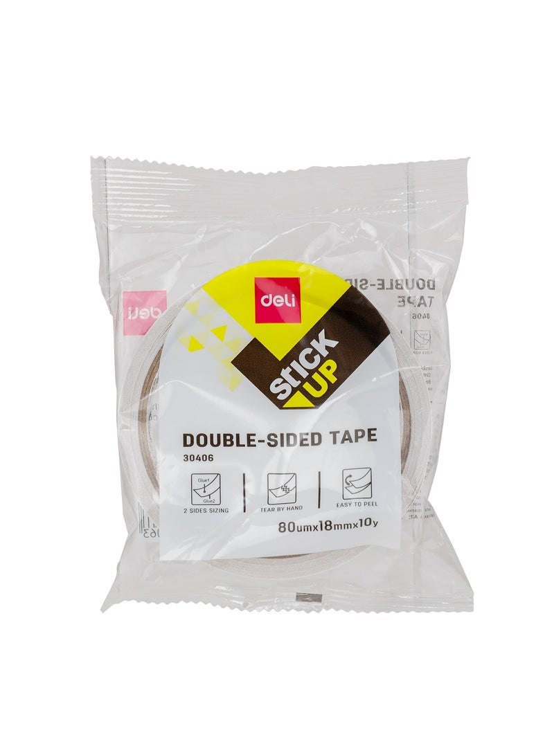 Deli E30406 Double-Sided Tape – 18mm×10Y×80um - Image 4