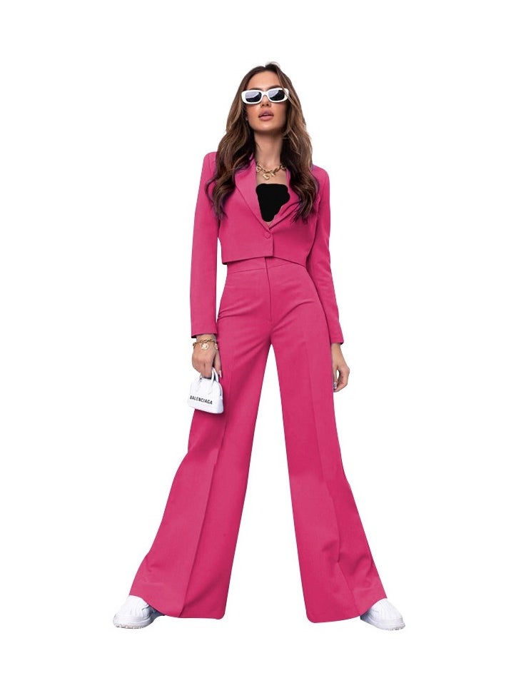 Shougu Solid Color Casual Suit Short Women's Suit  - Image 1