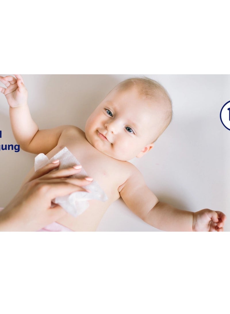 ROSSMANN German Brand Wipes , Baby Wipes, Babydream Extra Sensitive Wet Wipes Quattro-Pack, 320 Pieces (4x80) – For Sensitive Skin, Gentle Cleaning, Fragrance-Free, with Aloe Vera & Allantoin. - Image 3