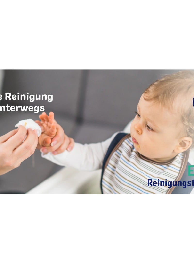 ROSSMANN German Brand Wipes , Baby Wipes, Babydream Extra Sensitive Wet Wipes Quattro-Pack, 320 Pieces (4x80) – For Sensitive Skin, Gentle Cleaning, Fragrance-Free, with Aloe Vera & Allantoin. - Image 5