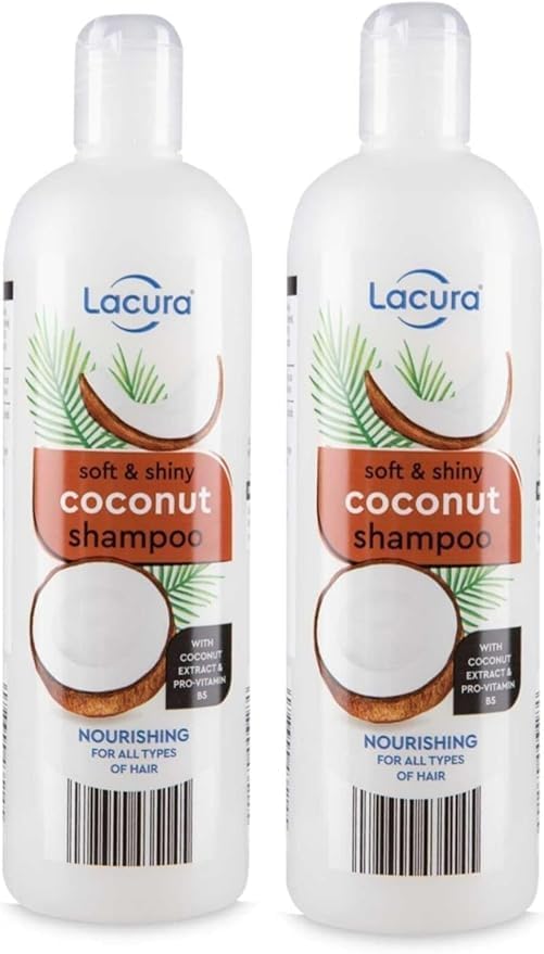 2x Lcur Aldi Soft Shiny Coconut Shampoo 500mL Each