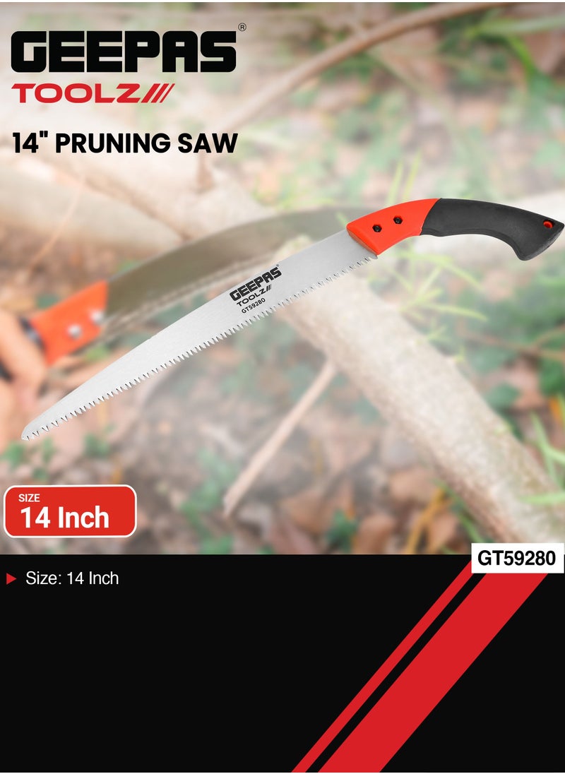 GEEPAS Geepas Toolz 14" Pruning Saw GT59280, High-Quality for Durability, Equipped with Comfortable Handle, Light-Weight and Durable, Heavy Duty Plant Cutter Ideal for Remove Unwanted Branches, Garden Use,  - Image 4