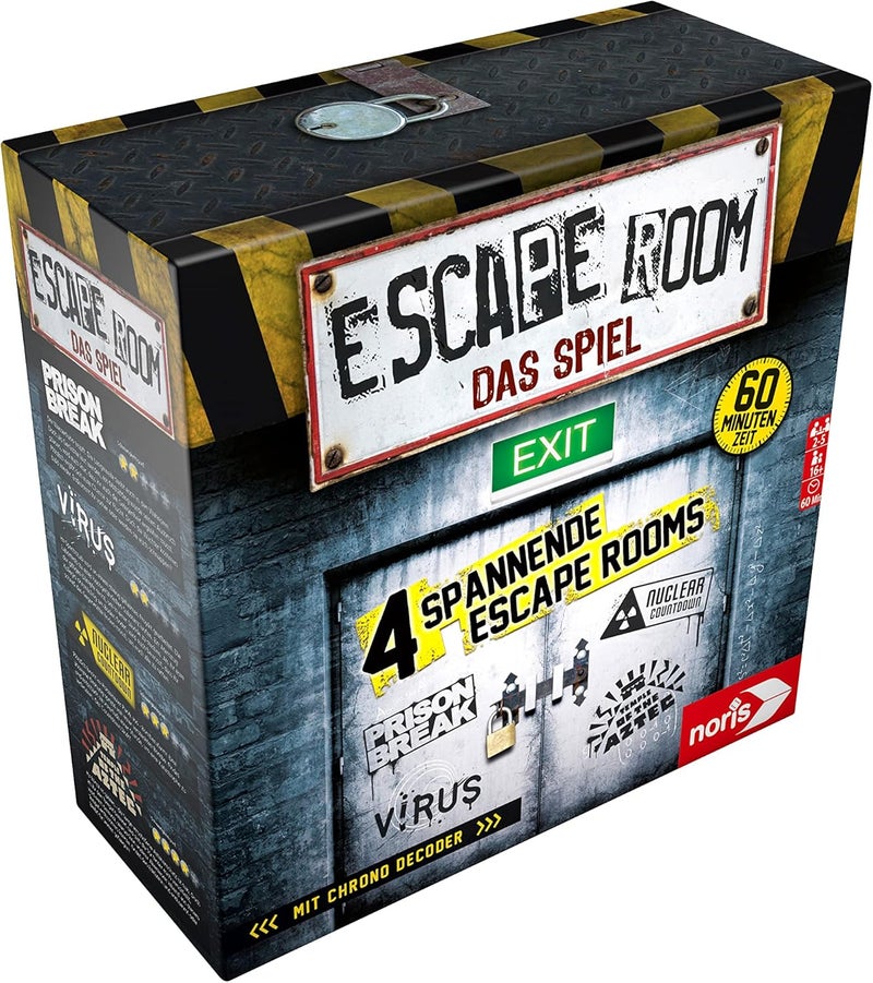 Noris Spiele Escape Room Game with 4 Adventures and Chrono Decoder - Image 1
