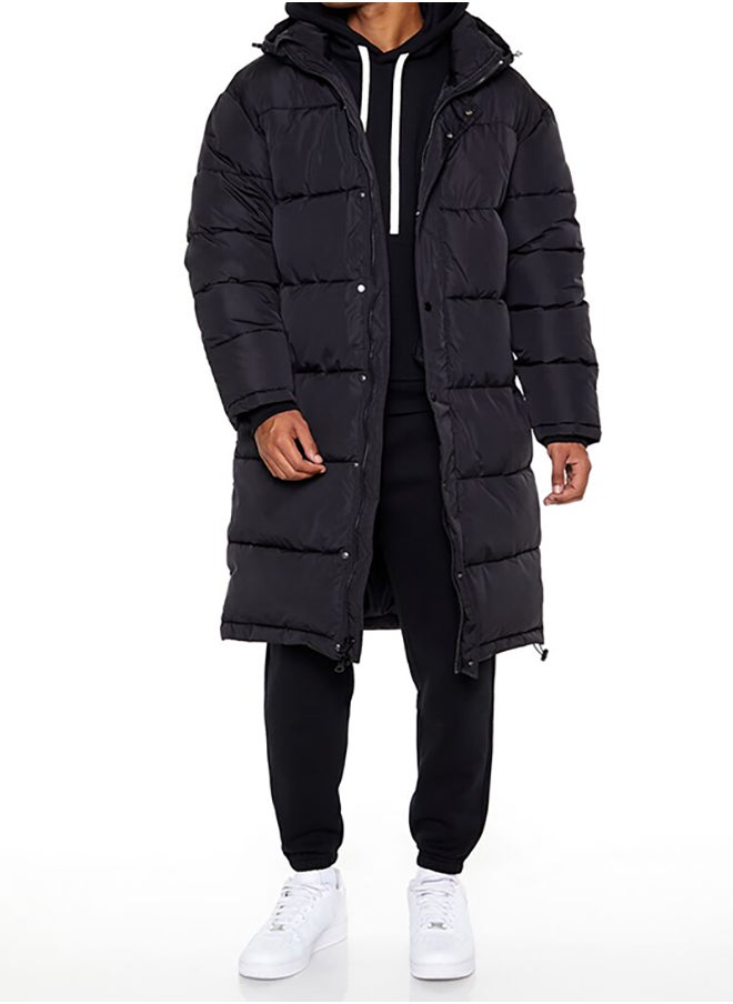 FOREVER 21 - Hooded Longline Puffer Jacket - Image 1