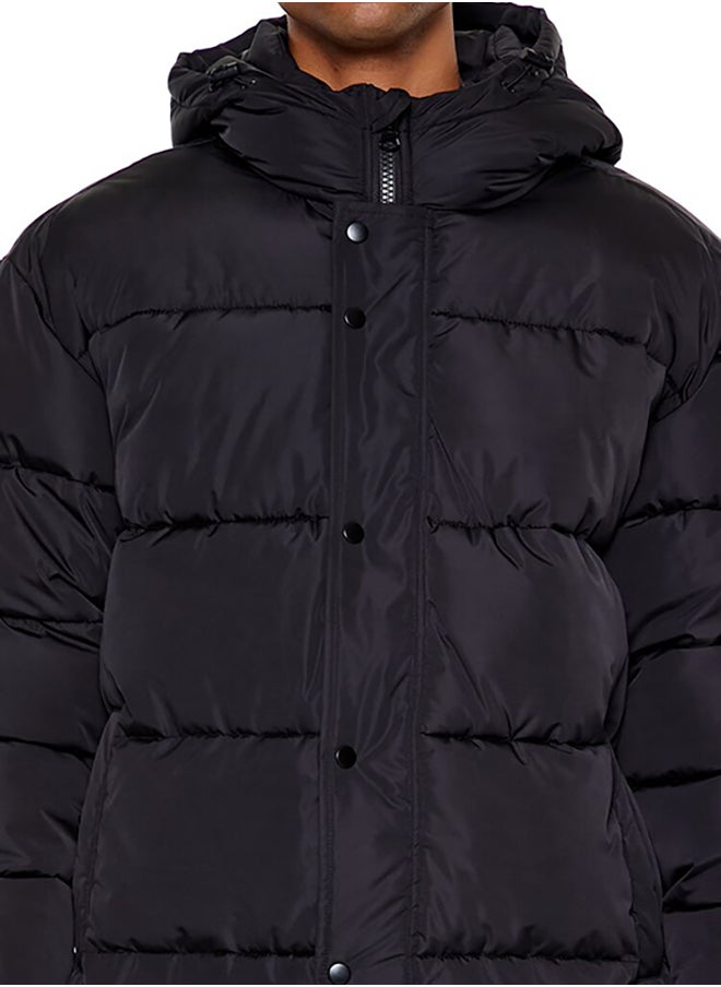 FOREVER 21 - Hooded Longline Puffer Jacket - Image 1