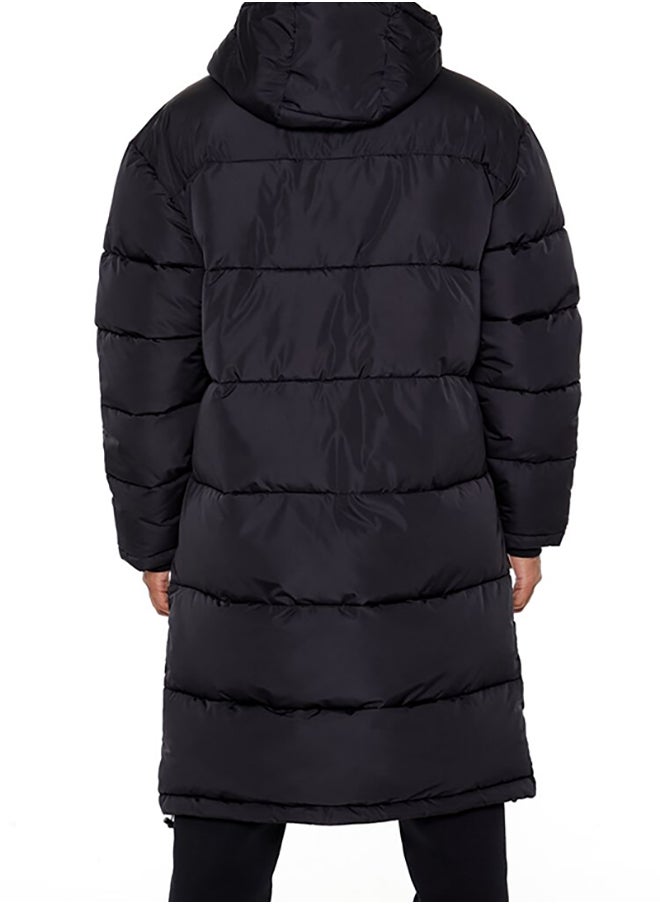 FOREVER 21 - Hooded Longline Puffer Jacket - Image 1