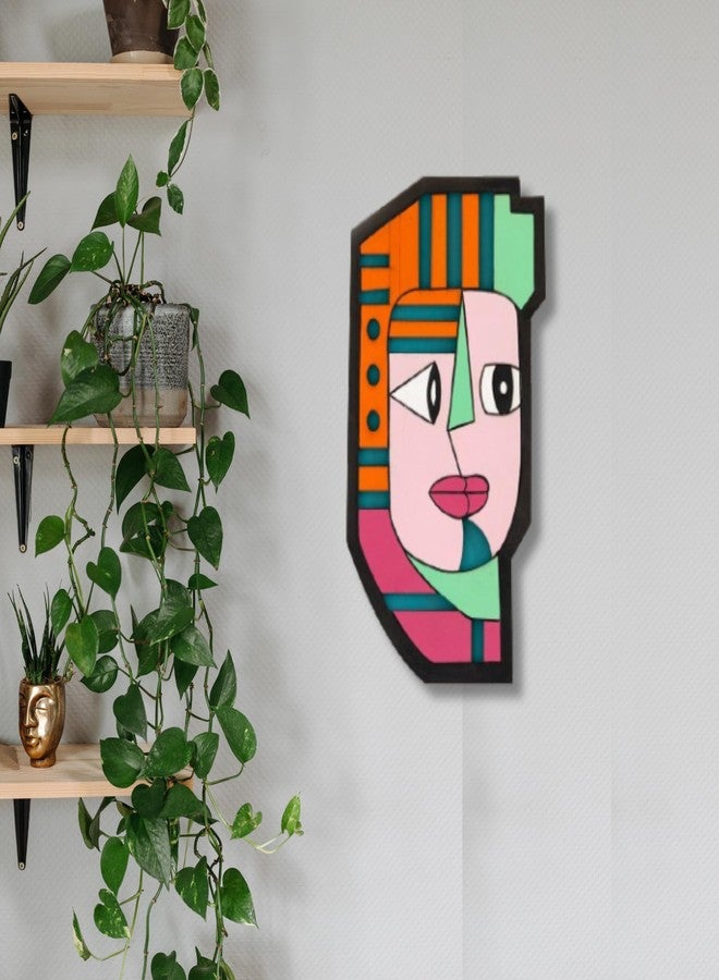 APS ART PLUS STORE متجر APS ART PLUS: منحوتة جدارية خشبية ثلاثية الأبعاد لتزيين الجدران، تصميم فريد من نوعه لقناع جداري لتزيين الجدران - Image 3
