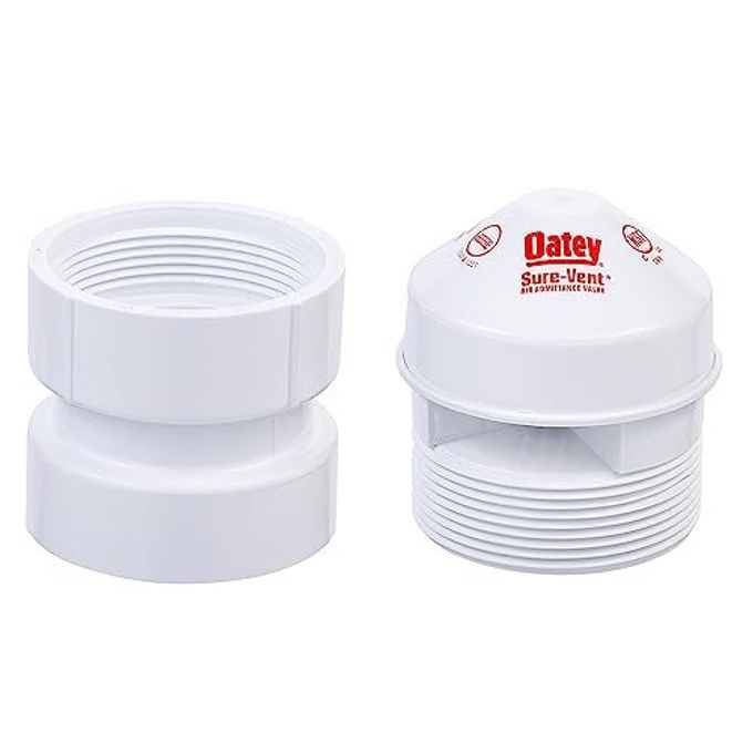 Oatey Sure-Vent 1-1/2 In.2 In. 160 Branch, 24 Stack Dfu Air Admittance Valve With White Pvc Sch. 40 Adapter - Image 3