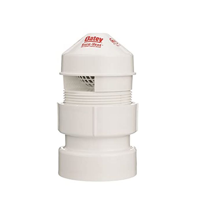 Oatey Sure-Vent 1-1/2 In.2 In. 160 Branch, 24 Stack Dfu Air Admittance Valve With White Pvc Sch. 40 Adapter - Image 1