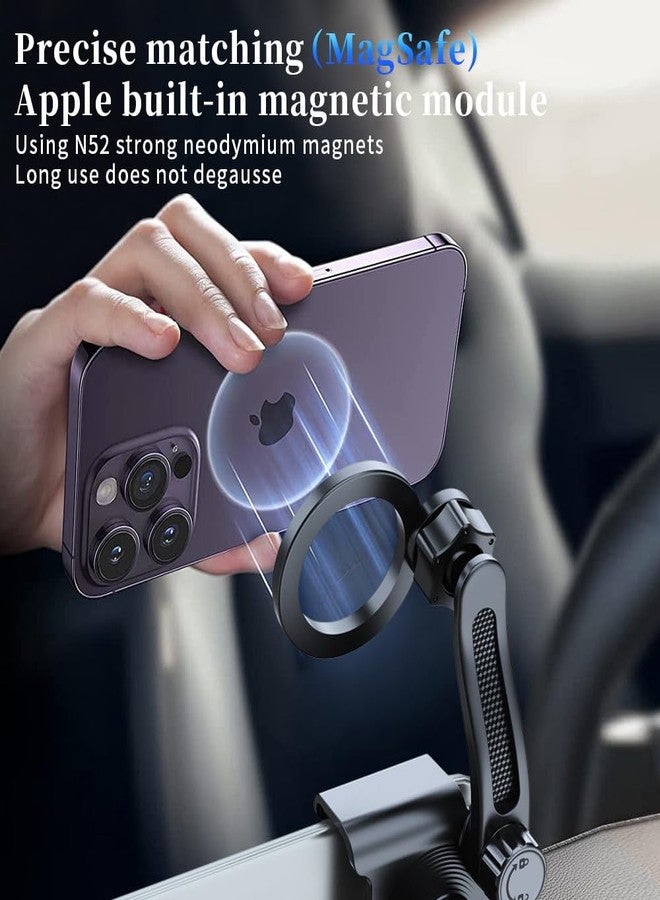 Eaglewireless for Tesla Screen Phone Mount, MagSafe Strongest Magnet Power Magnetic Car Phone Holder Mount for Tesla 3/Y Accessories Fits for All iPhone & Android Phones - with Magnetic Ring - Image 2