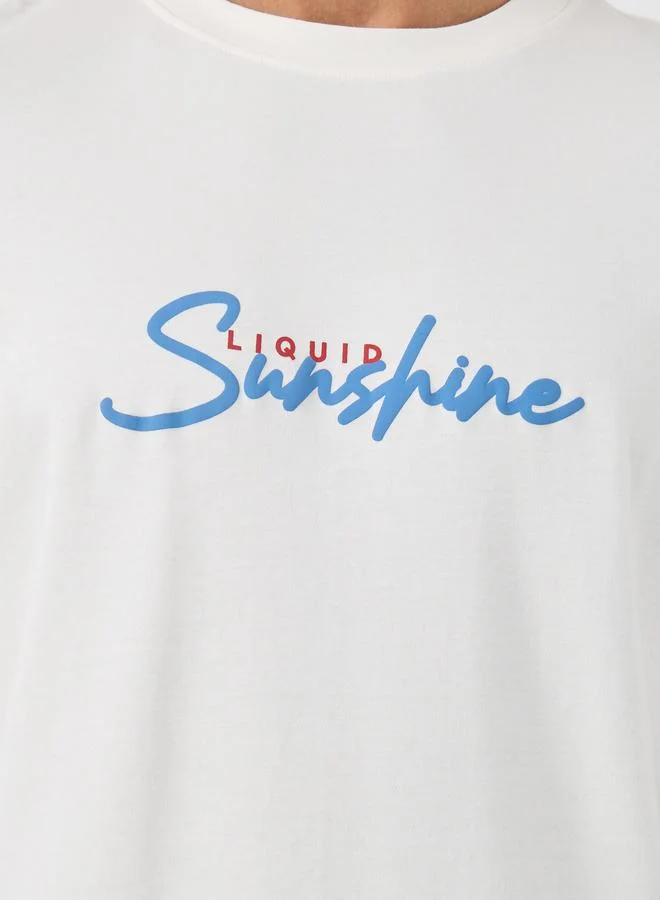Styli Styli Coffee Design Graphic Print Oversized T-Shirt