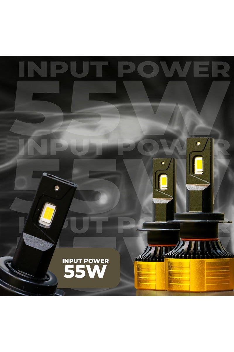 TBS DESIGN Toby's T43 PRO 2 Pieces Car LED Headlight Original 55W/piece Power 11000/piece Lumens With Color Temperature 4300K H-7 - Image 4