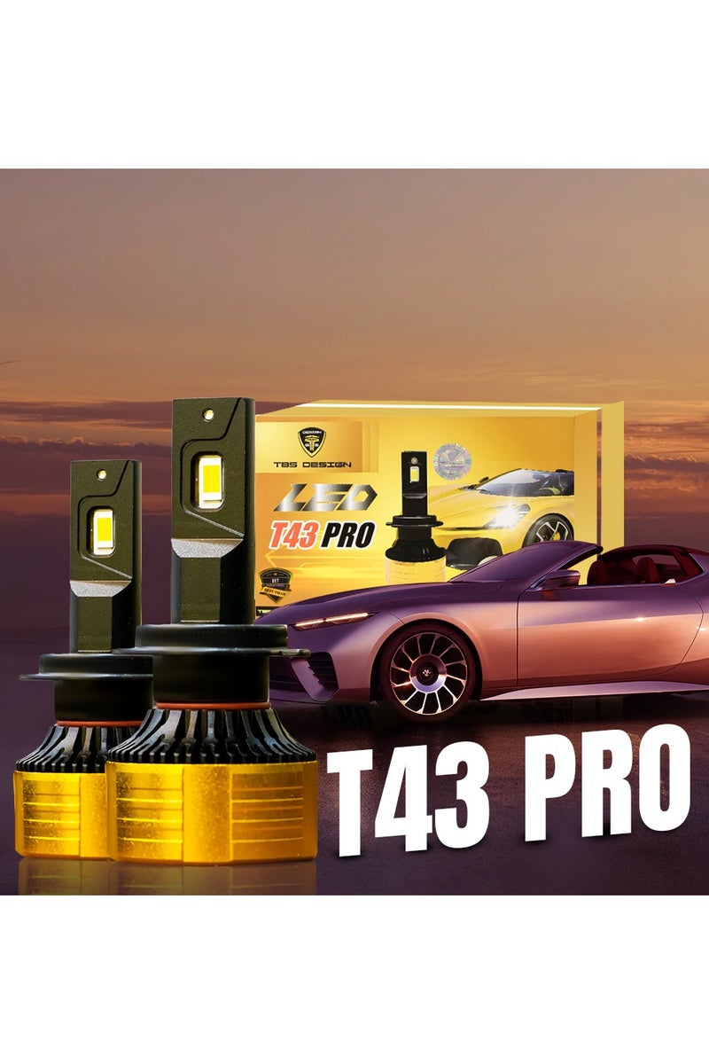 TBS DESIGN Toby's T43 PRO 2 Pieces Car LED Headlight Original 55W/piece Power 11000/piece Lumens With Color Temperature 4300K H-7 - Image 5