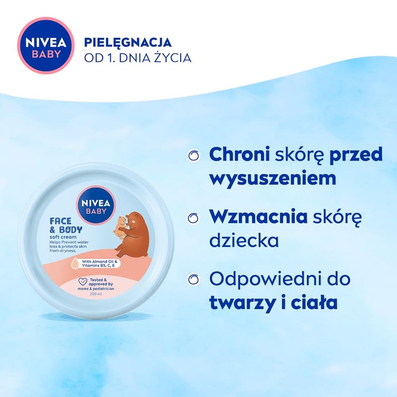 Nivea Baby Soft Cream 200 ml / 6.7 oz - Image 2