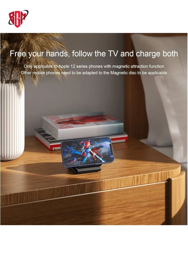 BGM - 3 in 1 Magnetic Foldable Wireless Charger,Folding Wireless Charging Station for Travel,Wireless Charging Compatible with iPhone 14 13 12 11/Pro/XS/XR,AirPods 3/2/Pro - Image 1
