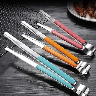TXIN 3 Sizes BBQ Tongs Professional Grilling Tongs Stainless Steel Barbeque Tongs Heavy Duty Barbecue Tongs - Image 1