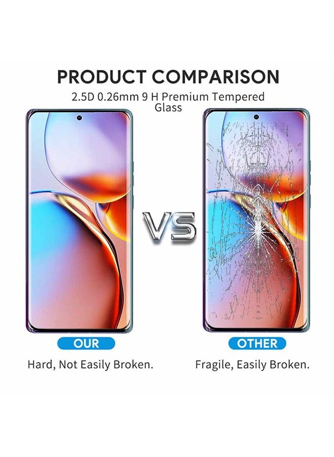 Generic - 2 Pieces Full Cover Glass Screen Protector For vivo V29 5G Black/Clear and Screen Protector Accessories - Image 1