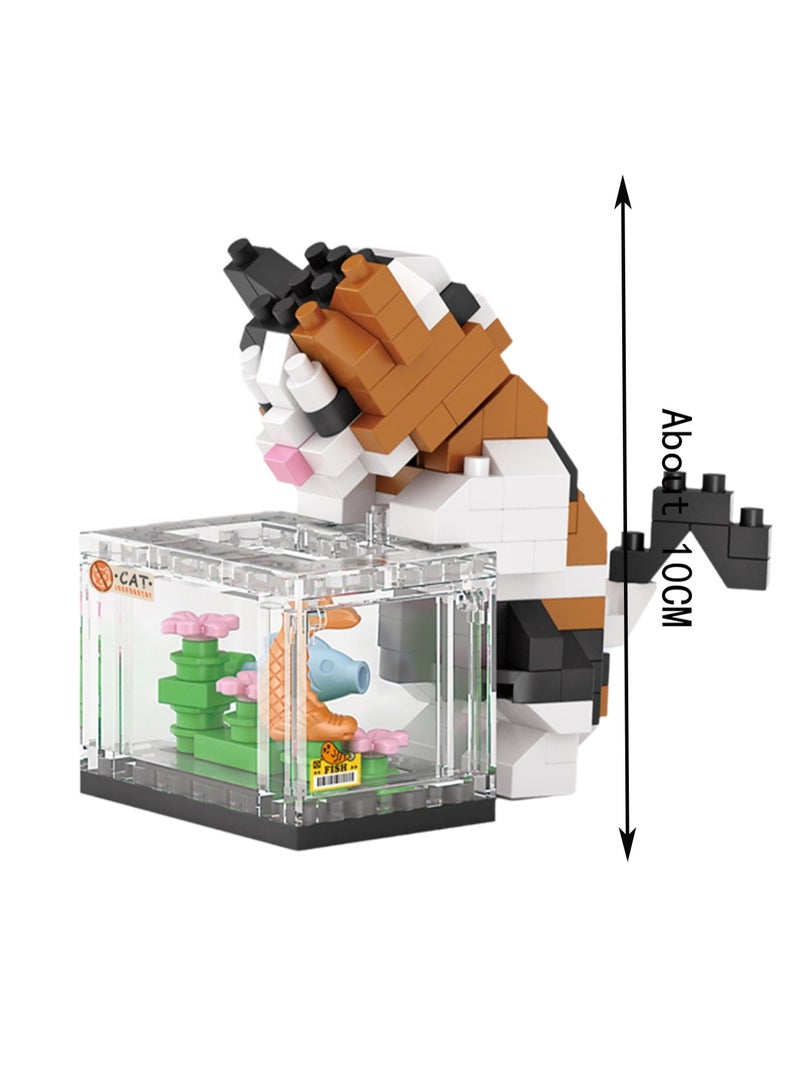 Cat 160pcs, Street Scene, Animal Set Building Block Toys, Educational Assembly Model Gift For Children - Image 2