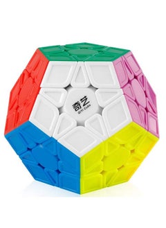 Coogam Qiyi Megaminx Cube Sculpted Stickerless 3X3 Pentagonal Dodecahedron Speed Cube Puzzle Toy (Qiheng S Version)  - Image 1