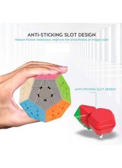 Coogam Qiyi Megaminx Cube Sculpted Stickerless 3X3 Pentagonal Dodecahedron Speed Cube Puzzle Toy (Qiheng S Version)  - Image 3