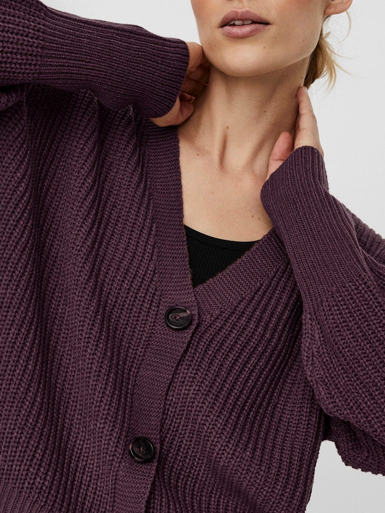 VERO MODA VMLEA LS V-NECK CUFF CARDIGAN NOOS - Image 3