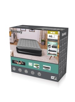 Bestway Inflatable Air Mattress - Large Air Bed with Comfortable Velvet Surface, Perfect for Camping and Home Use - Dimensions: 2.03" x 152" x 46"  - Image 2