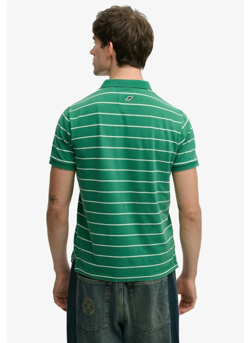 Superdry  Vintage Stripe Jersey Polo Shirt for Men | Best Price UAE