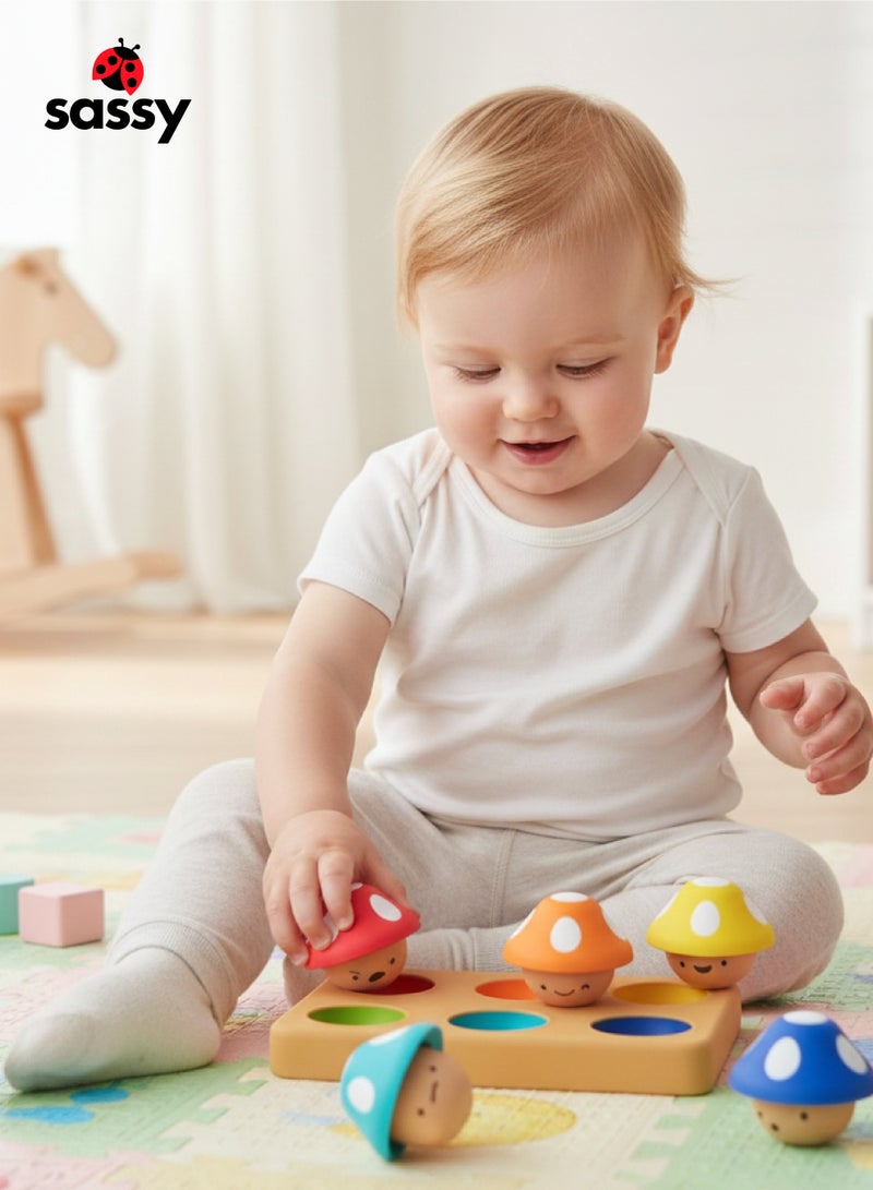 Sassy Color & Emotion Matching Sorting Board Toy for Toddlers | STEM Social Emotional Learning Playset | Fine Motor Skill Development | 12+ Months | 23 x 15 x 9 CM - Image 2