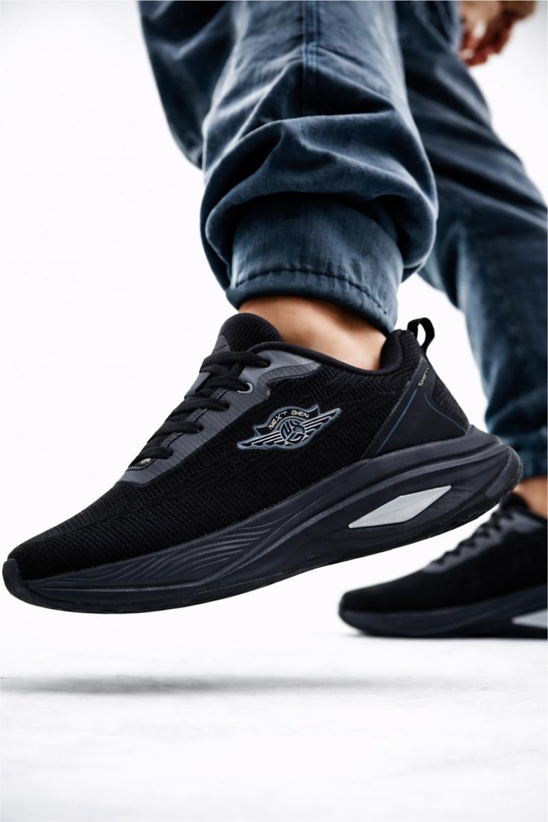 Columbus Union Running Shoes|Walking Shoes| Training & Gym Shoe | Outdoors Shoe for Men Black & D.Gry (07) - Image 3