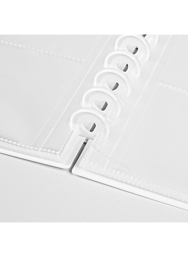 erorex Mini Photo Album White 30 Removal Inner Pages Photocard Binder 3 Inch Photo Card Holder Book Mini Camera Diy Collector With 120 Pockets Display Up To 120 Photos - Image 5
