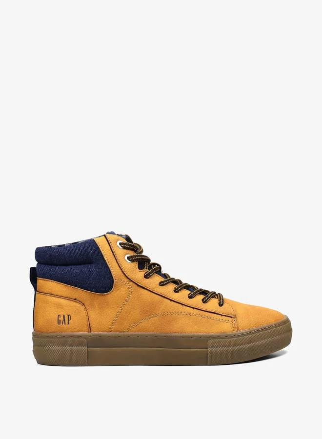 جاب Men's Colourblock High Cut Sneakers with Lace-Up Closure - Portland Cup Mid M