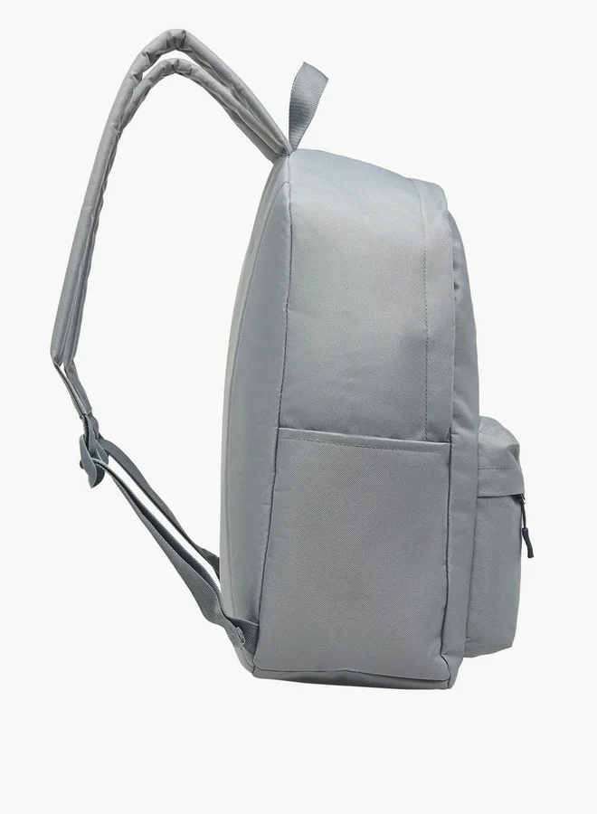 Kappa Logo Print School Backpack with Zip Closure and Adjustable Strap - 29x15x42 cm