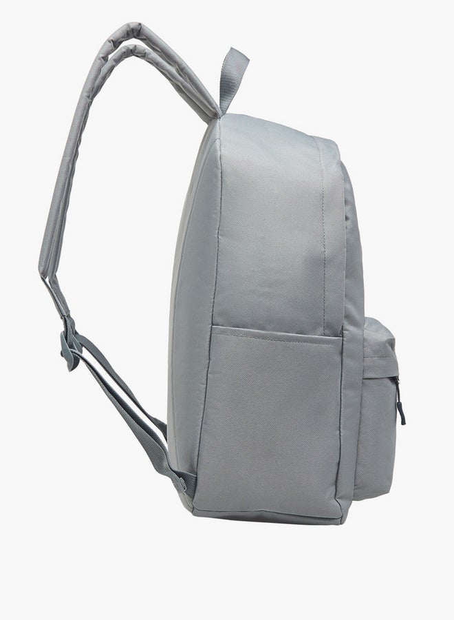 Kappa Logo Print School Backpack with Zip Closure and Adjustable Strap - 29x15x42 cm - Image 3
