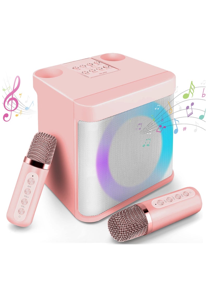 Karaoke Machine for Kids Adults, Mini Portable Bluetooth Karaoke Speaker with 2 Wireless Microphone and Lights - pzsku/ZC846C45C2EBEA2BF3415Z/45/_/1721726121/067e9ce6-f8f3-4f5a-b0b2-40c9f4ab3c24