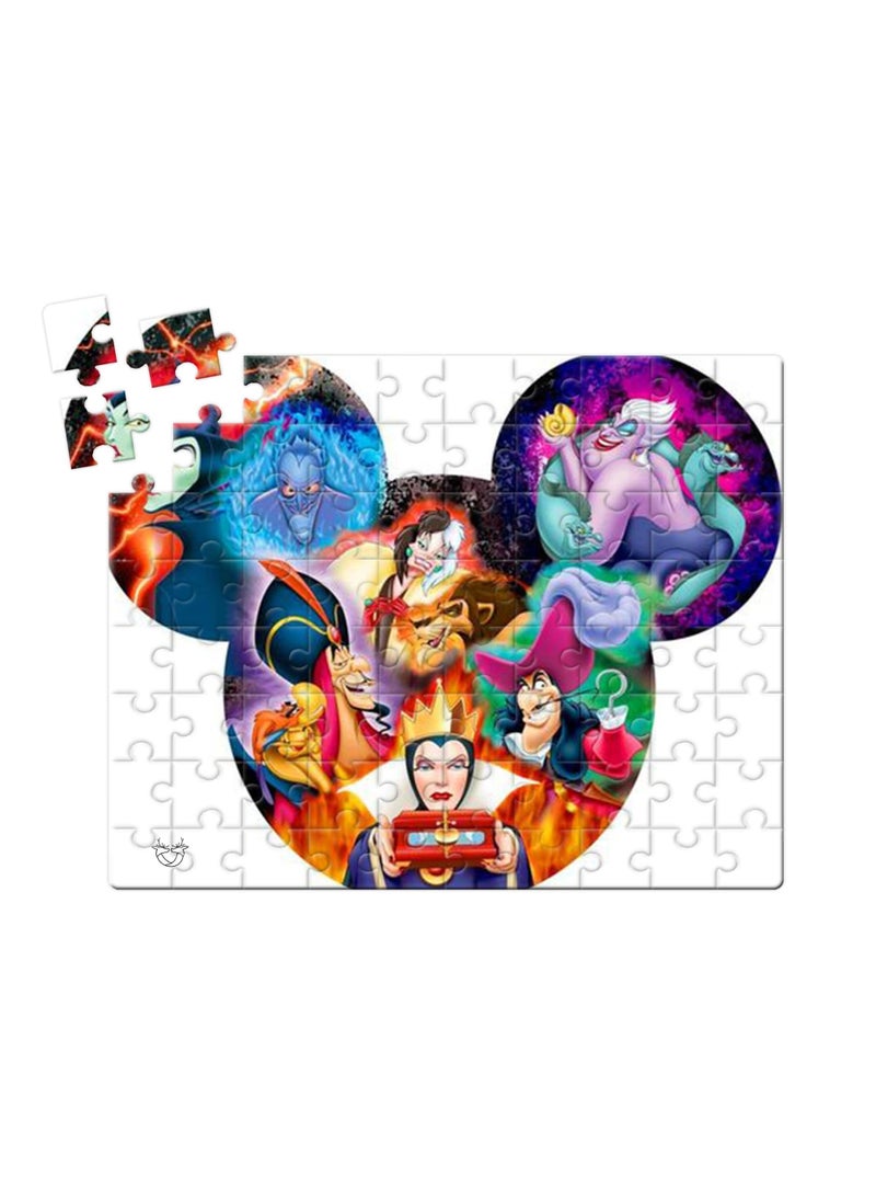 Reeman Design Puzzle printed with the design of Disney villains 