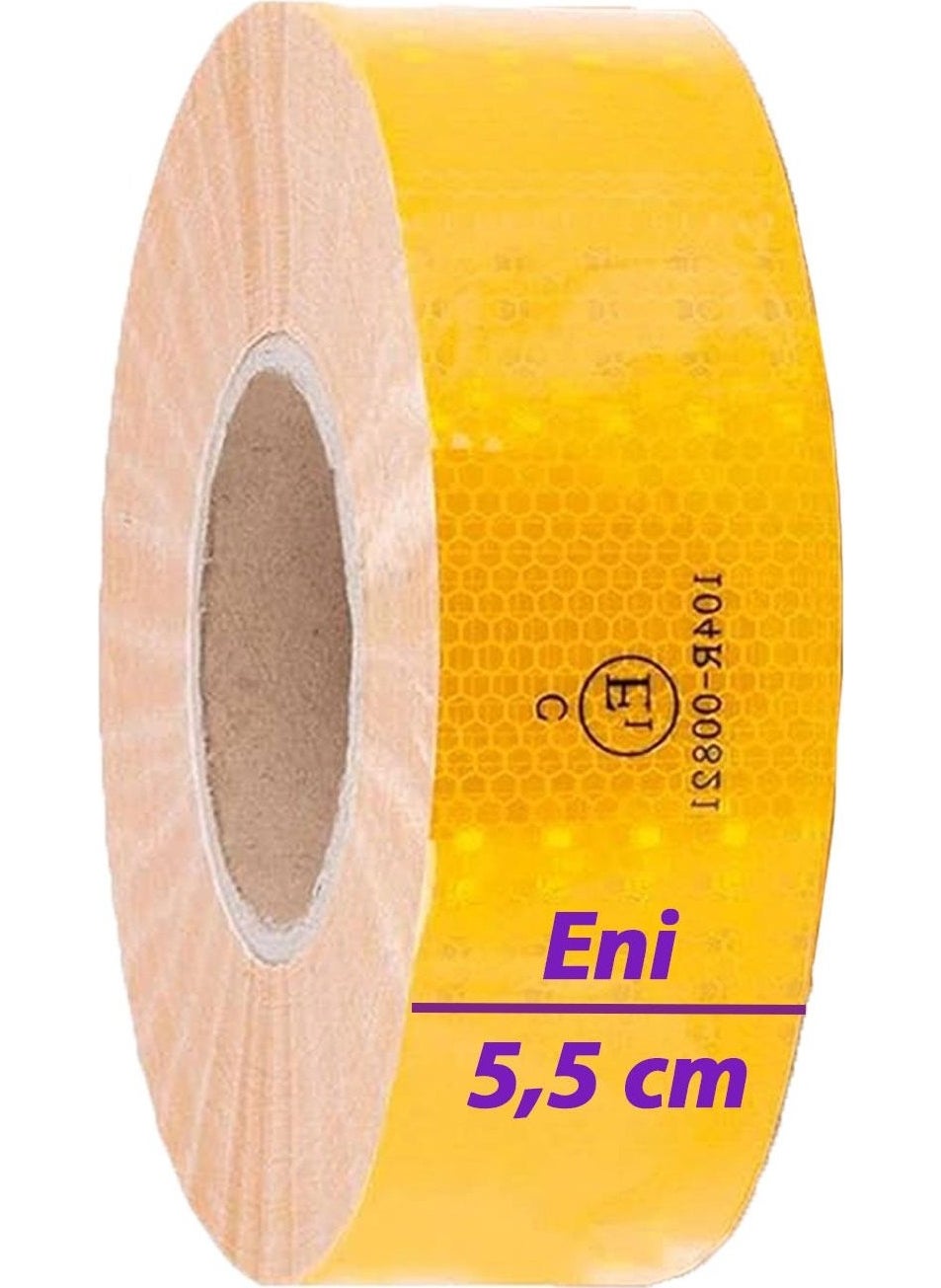 Glaswen 1m Reflective Reflective Phosphorescent Vehicle Auto Truck Strip Tape Tüvtürk Approved Flat Yellow Warning Tape  - Image 4