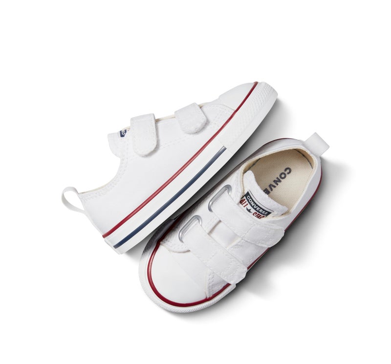Converse Kids' Chuck Taylor All Star 2V, White/Garnet/Navy, 9 Toddler - Image 4